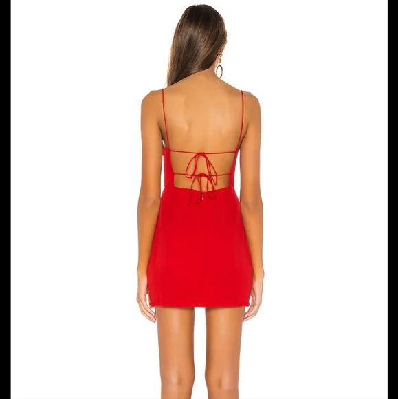 superdown Red Backless Dress - Picture 2 of 6